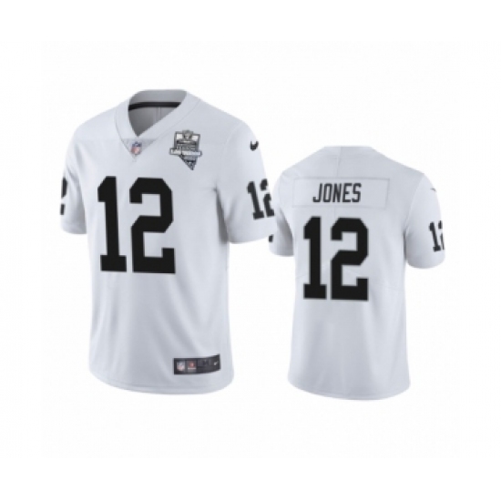 Youth Oakland Raiders 12 Zay Jones White 2020 Inaugural Season Vapor Limited Jersey