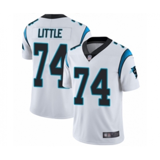 Men's Carolina Panthers 74 Greg Little White Vapor Untouchable Limited Player Football Jersey