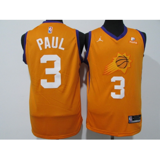 Men's Phoenix Suns 3 Chris Paul Nike Orange Swingman Jersey