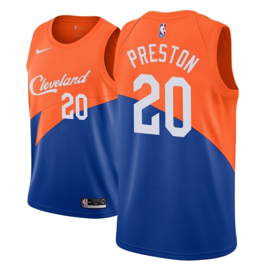 Men NBA 2018-19 Cleveland Cavaliers 20 Billy Preston City Edition Blue Jersey