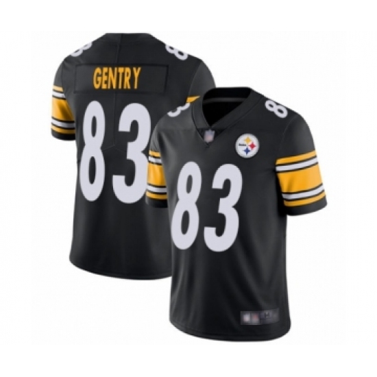 Men's Pittsburgh Steelers 83 Zach Gentry Black Team Color Vapor Untouchable Limited Player Football Jersey
