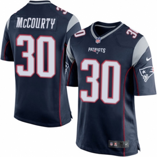Men's Nike New England Patriots 30 Jason McCourty Game Navy Blue Team Color NFL Jersey