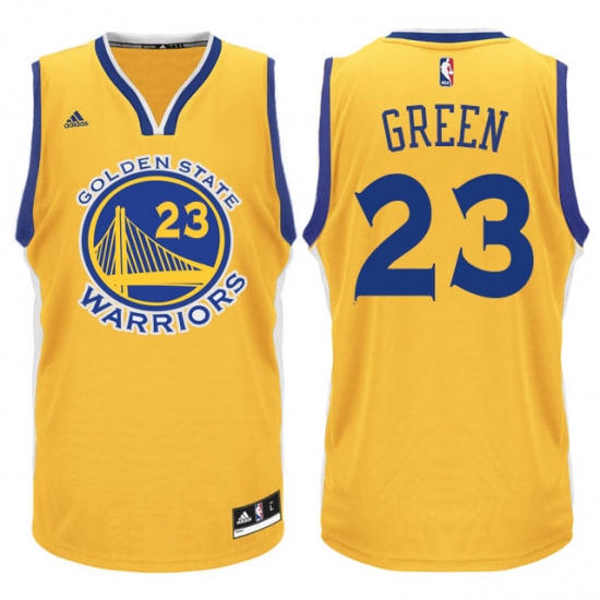 Men's Adidas Golden State Warriors 23 Draymond Green Swingman Gold NBA Jersey