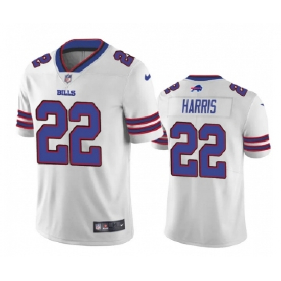 Men's Buffalo Bills 22 Damien Harris White Vapor Untouchable Limited Stitched Jersey