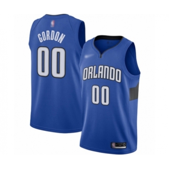 Men's Orlando Magic 00 Aaron Gordon Authentic Blue Finished Basketball Jersey - Statement Edition