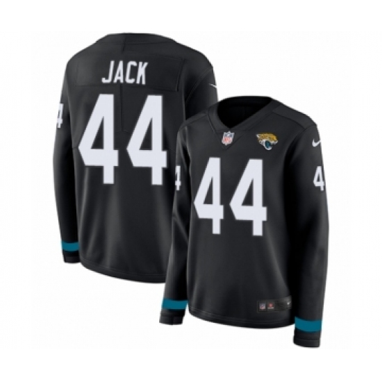 Women's Nike Jacksonville Jaguars 44 Myles Jack Limited Black Therma Long Sleeve NFL Jersey