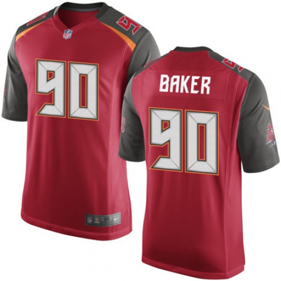 Men's Nike Tampa Bay Buccaneers 90 Chris Baker Game Red Team Color NFL Jersey