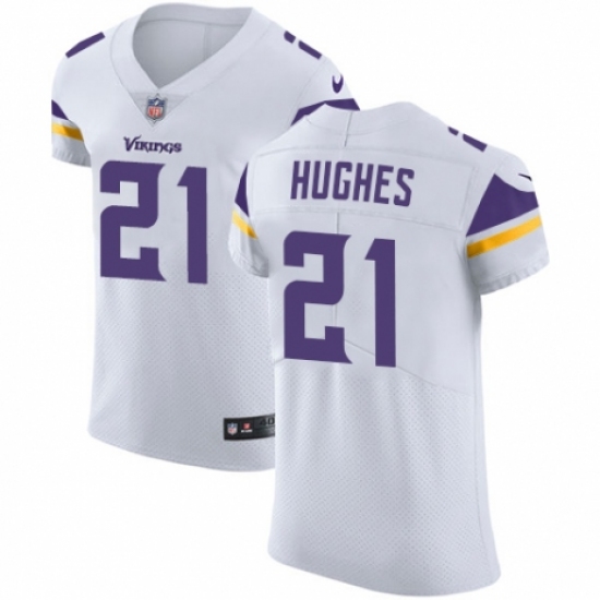 Men's Nike Minnesota Vikings 21 Mike Hughes White Vapor Untouchable Elite Player NFL Jersey