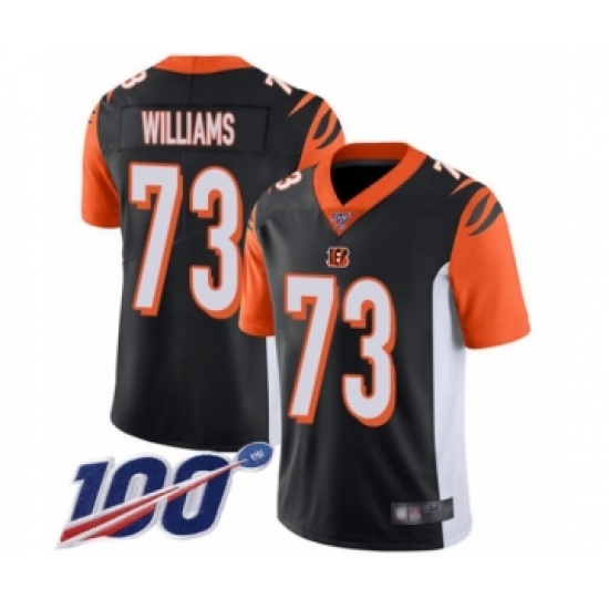 Men's Cincinnati Bengals 73 Jonah Williams Black Team Color Vapor Untouchable Limited Player 100th Season Football Jersey
