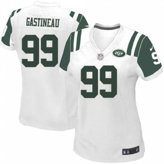 Women's Nike New York Jets 99 Mark Gastineau Game White NFL Jersey