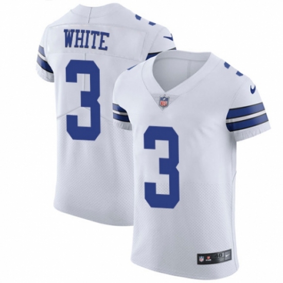 Men's Nike Dallas Cowboys 3 Mike White Vapor Untouchable Elite Player NFL Jersey