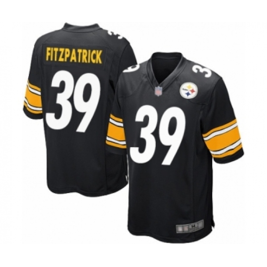 Men's Pittsburgh Steelers 39 Minkah Fitzpatrick Game Black Team Color Football Jersey