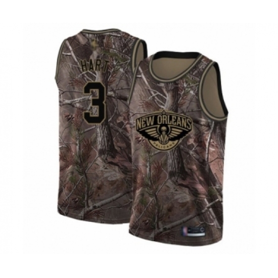 Youth New Orleans Pelicans 3 Josh Hart Swingman Camo Realtree Collection Basketball Jersey