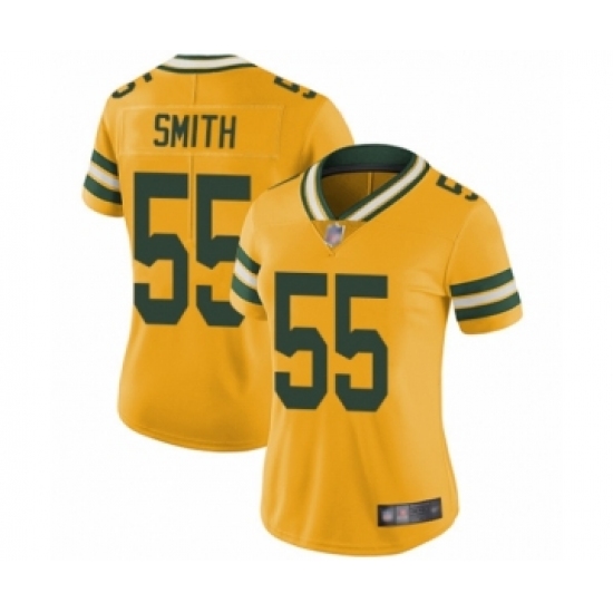 Women's Green Bay Packers 55 Za'Darius Smith Limited Gold Rush Vapor Untouchable Football Jersey