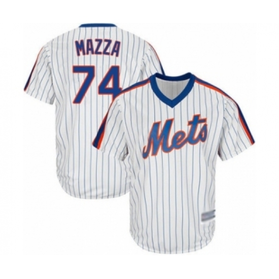 Youth New York Mets 74 Chris Mazza Authentic White Alternate Cool Base Baseball Player Jersey