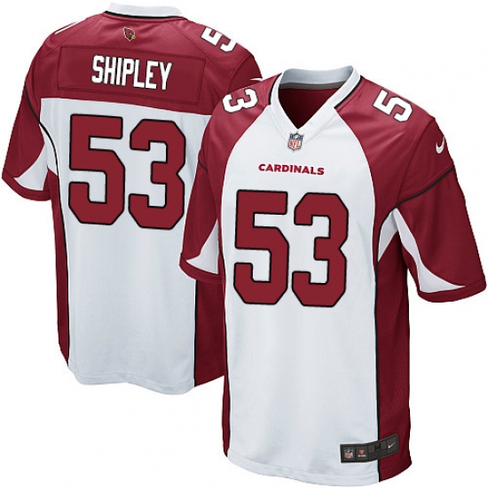 Men's Nike Arizona Cardinals 53 A.Q. Shipley Game White NFL Jersey