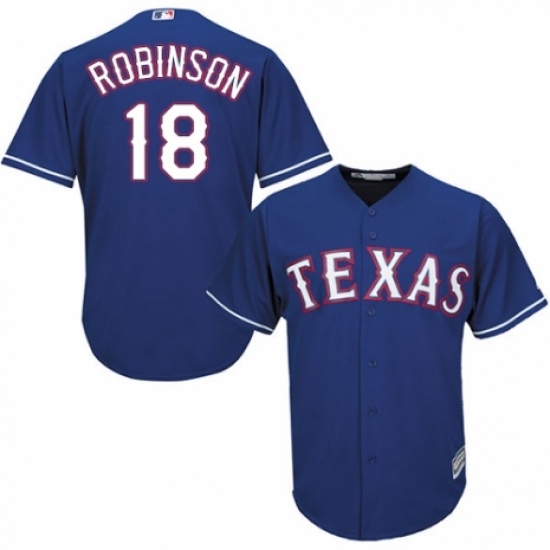 Men's Majestic Texas Rangers 18 Drew Robinson Replica Red Alternate Cool Base MLB Jersey