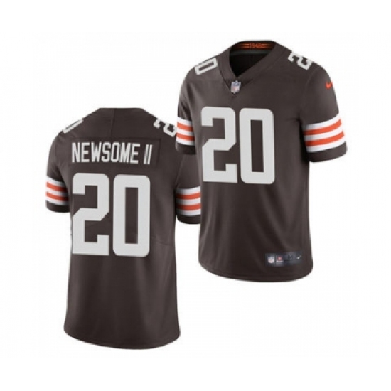 Men's Cleveland Browns 20 Greg Newsome II Brown 2021 Vapor Untouchable Limited Jersey