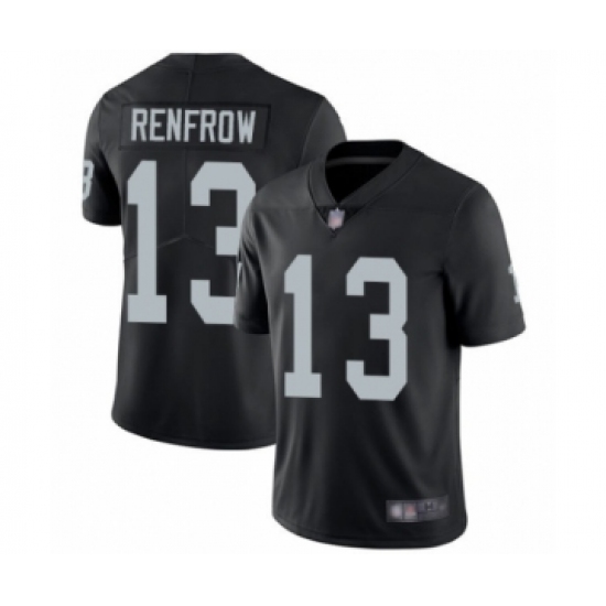 Men's Oakland Raiders 13 Hunter Renfrow Black Team Color Vapor Untouchable Limited Player Football Jersey