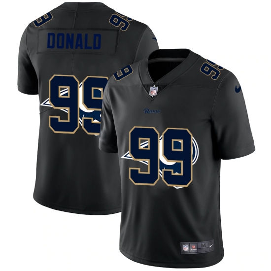 Men's Los Angeles Rams 99 Aaron Donald Black Nike Black Shadow Edition Limited Jersey