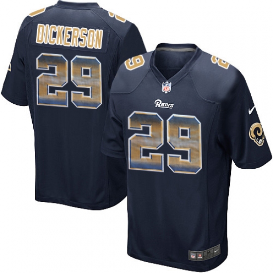 Youth Nike Los Angeles Rams 29 Eric Dickerson Limited Navy Blue Strobe NFL Jersey