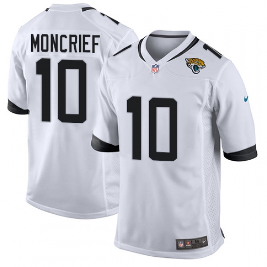 Men's Nike Jacksonville Jaguars 10 Donte Moncrief Game White NFL Jersey