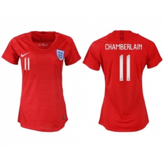 Women's England 11 Chamberlain Away Soccer Country Jersey