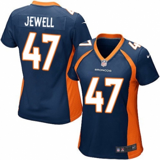 Women's Nike Denver Broncos 47 Josey Jewell Game Navy Blue Alternate NFL Jersey