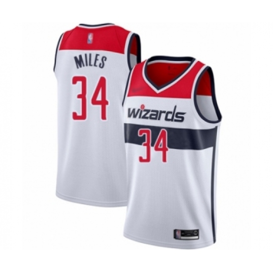 Women's Washington Wizards 34 C.J. Miles Swingman White Basketball Jersey - Association Edition