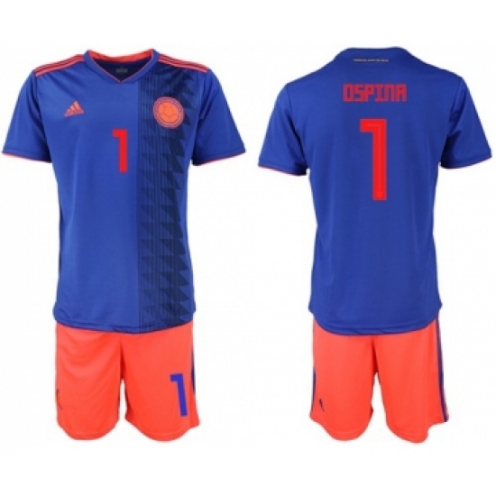 Colombia 1 Ospina Away Soccer Country Jersey