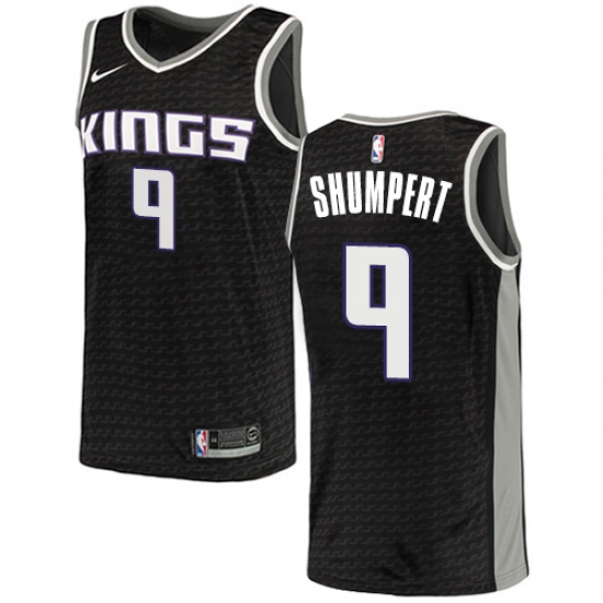 Women's Nike Sacramento Kings 9 Iman Shumpert Authentic Black NBA Jersey Statement Edition