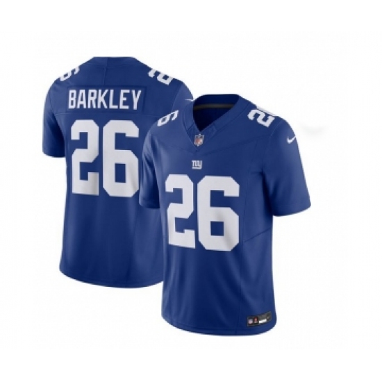 Men's Nike New York Giants 26 Saquon Barkley Blue 2023 F.U.S.E. Vapor Untouchable Limited Stitched Jersey