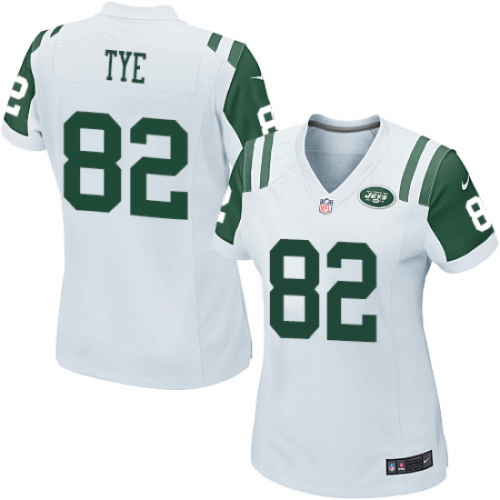 Women's Nike New York Jets 82 Will Tye Game White NFL Jersey