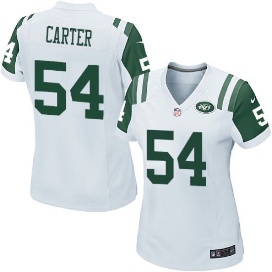 Women's Nike New York Jets 54 Bruce Carter Game White NFL Jersey