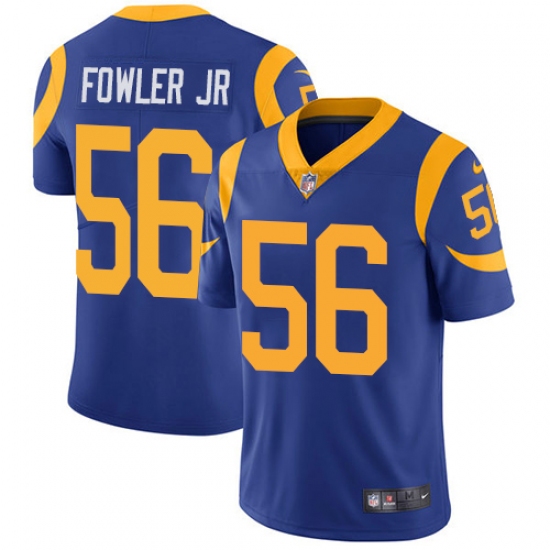 Men's Nike Los Angeles Rams 56 Dante Fowler Jr Royal Blue Alternate Vapor Untouchable Limited Player NFL Jersey