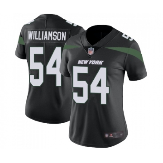 Women's New York Jets 54 Avery Williamson Black Alternate Vapor Untouchable Limited Player Football Jersey