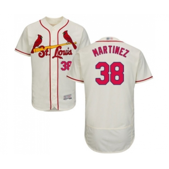 Men's St. Louis Cardinals 38 Jose Martinez Cream Alternate Flex Base Authentic Collection Baseball Jersey