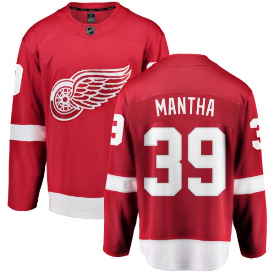 Youth Detroit Red Wings 39 Anthony Mantha Fanatics Branded Red Home Breakaway NHL Jersey