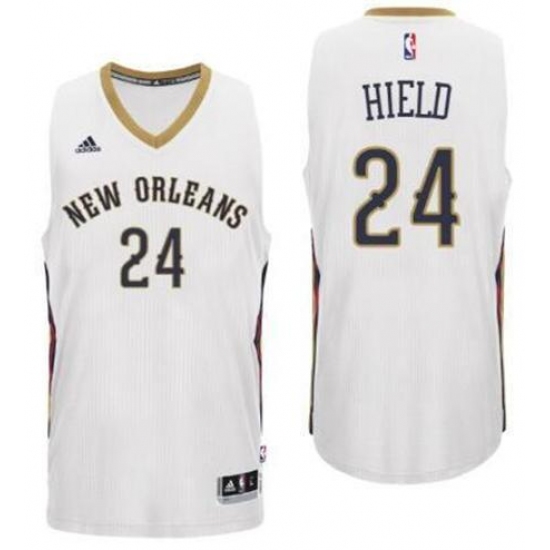 New Orleans Pelicans 24 Buddy Heild Home White New Swingman Jersey