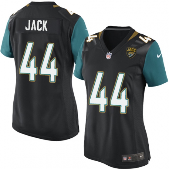 Women's Nike Jacksonville Jaguars 44 Myles Jack Game Black Alternate NFL Jersey
