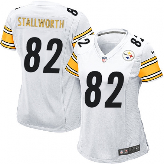 Women's Nike Pittsburgh Steelers 82 John Stallworth Game White NFL Jersey