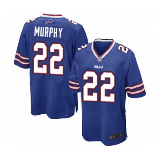 Men's Buffalo Bills 22 Marcus Murphy Game Royal Blue Team Color Football Jersey