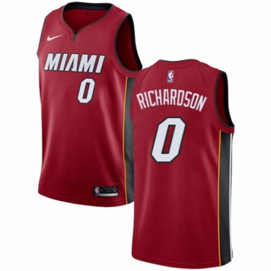 Women's Nike Miami Heat 0 Josh Richardson Swingman Red NBA Jersey Statement Edition