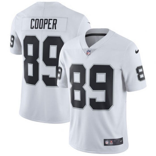Youth Nike Oakland Raiders 89 Amari Cooper White Vapor Untouchable Limited Player NFL Jersey