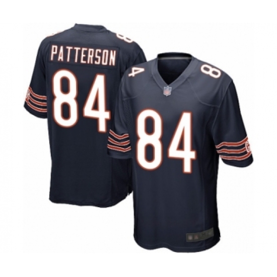 Men's Chicago Bears 84 Cordarrelle Patterson Game Navy Blue Team Color Football Jersey