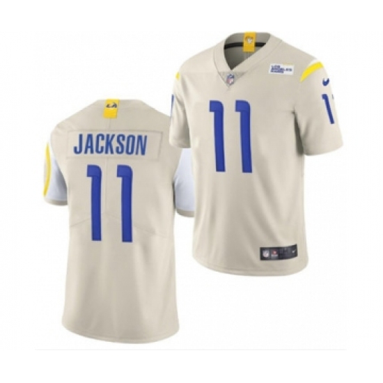 Men's Los Angeles Rams 11 DeSean Jackson White Bone Stitched Football Limited Jersey