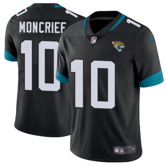 Men's Nike Jacksonville Jaguars 10 Donte Moncrief Black Team Color Vapor Untouchable Limited Player NFL Jersey