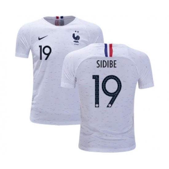 France 19 Sidibe Away Kid Soccer Country Jersey