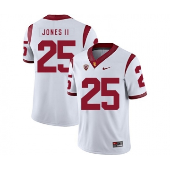 USC Trojans 25 Ronald Jones II White College Football Jersey