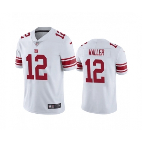 Men's New York Giants 12 Darren Waller White Vapor Untouchable Limited Stitched Jersey